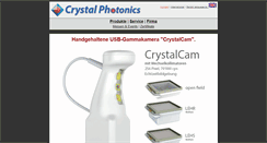 Desktop Screenshot of crystal-photonics.com