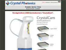Tablet Screenshot of crystal-photonics.com